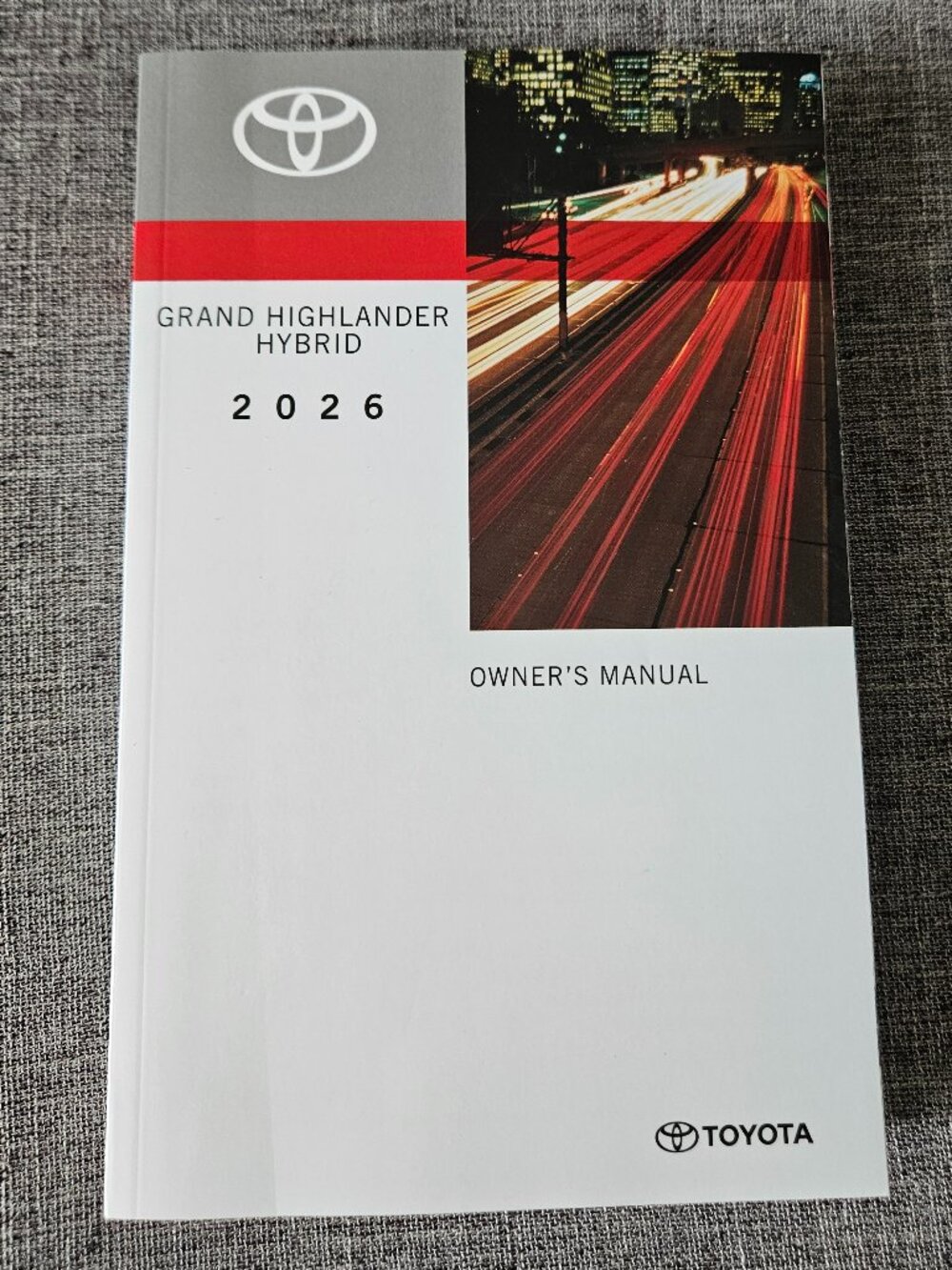 2026 TOYOTA GRAND HIGHLANDER HYBRID Owner's Manual